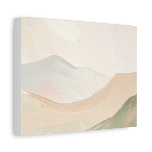 Abstract Pastel Landscape Canvas Print - Matte Stretched Wall Art