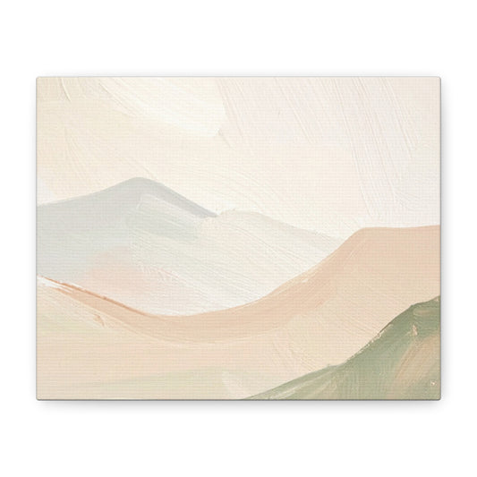 Abstract Pastel Landscape Canvas Print - Matte Stretched Wall Art