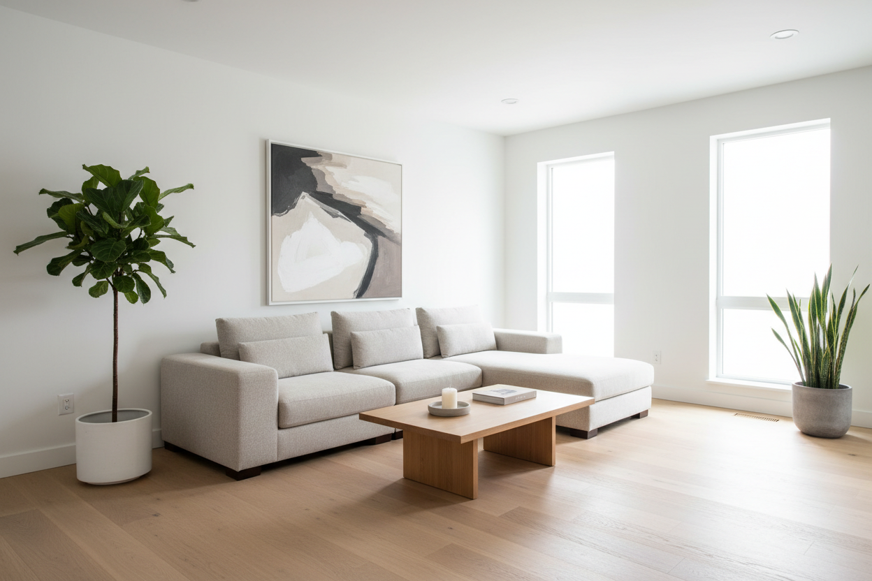 modern minimalist living room